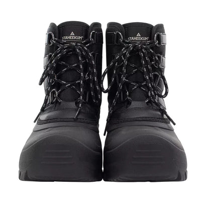Staheekum Men's Snow Boot Cold Rated -20 Waterproof Shell Outsole Black/Brown