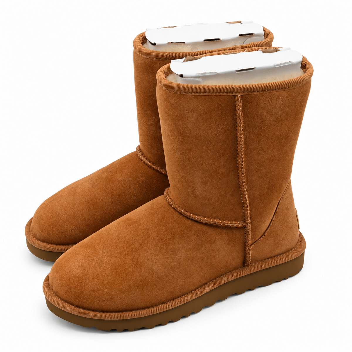 UGG Classic Short II Chestnut Suede Sheepskin Boots Women's Size 6 1016223