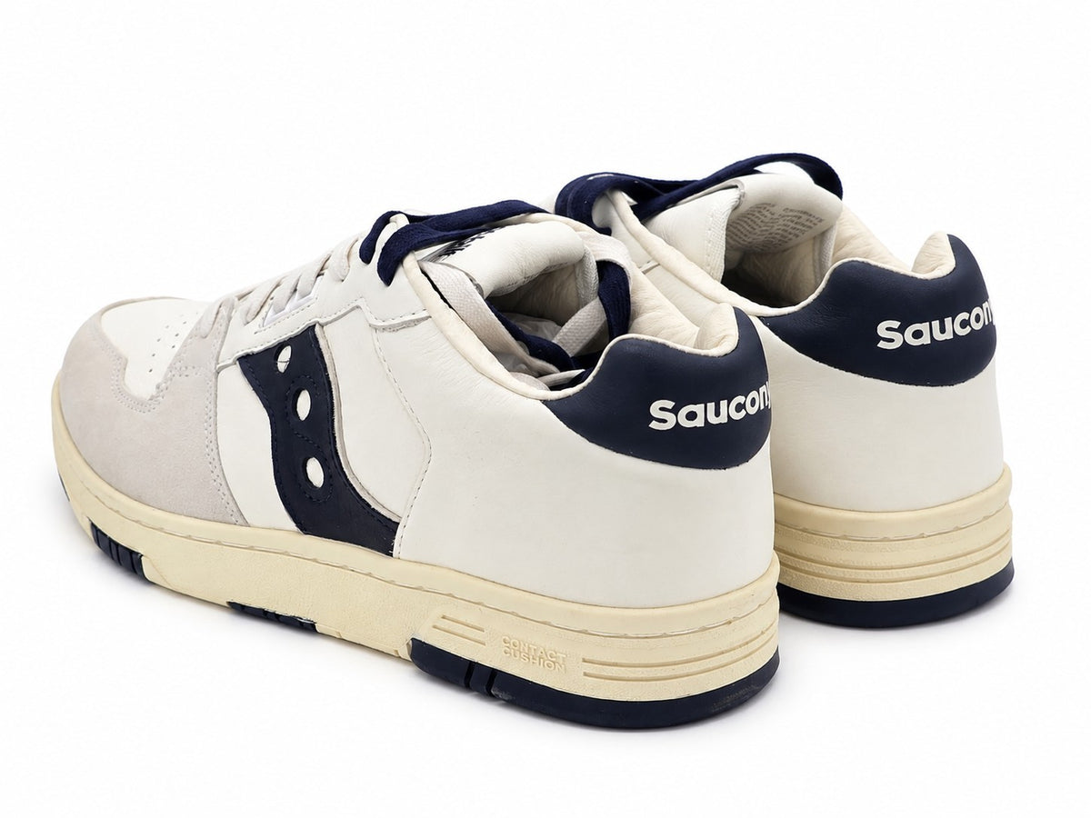 Saucony Spot-Bilt Sonic Low Men's 11 Women's 12.5 Leather Retro Sneakers Beige