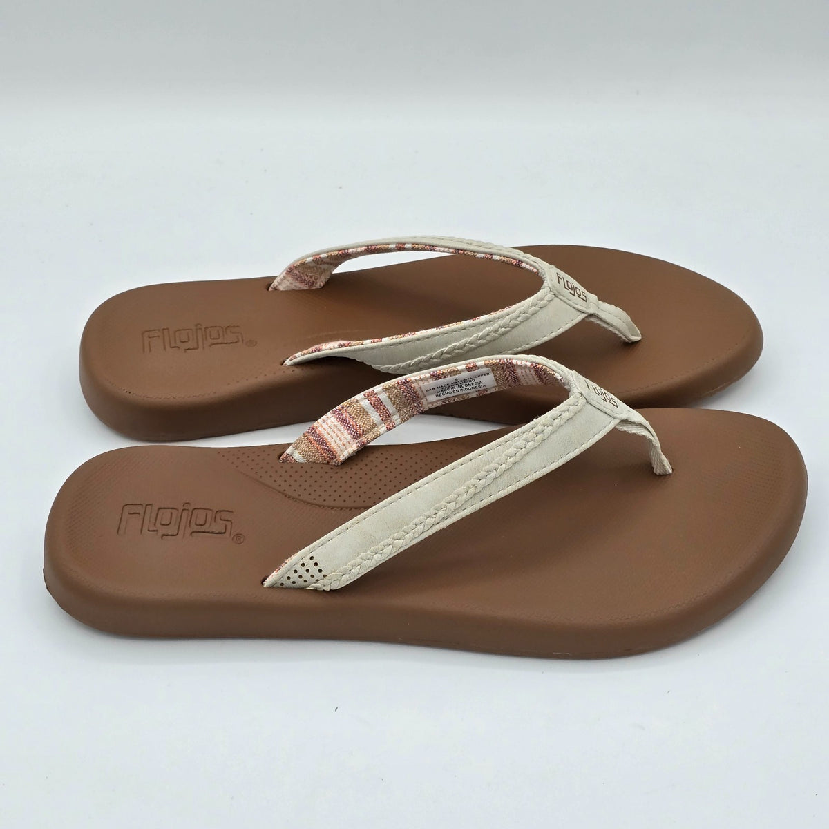 Flojos Flip Flops Women's Memory Foam Arch Support Sandals Black White Pick Size