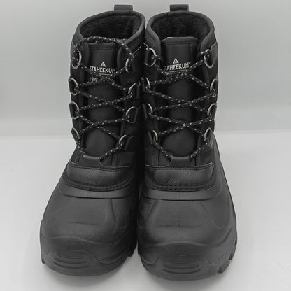 Staheekum Men's "Snow Boot" Rated -20 Degrees Waterproof Rubber Shell (Black)