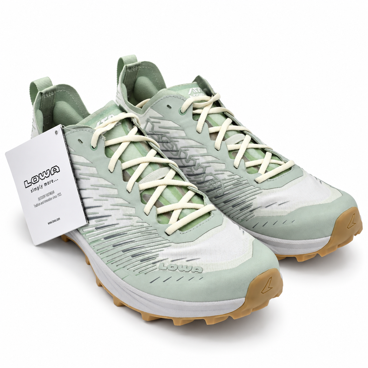 LOWA Citux WS Women's 9 Milky Green White Trail Running Shoes Lightweight Runner