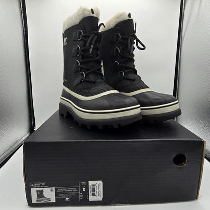Sorel "CARIBOU" WP Women's Insulated Waterproof Snow Boot [Black/Stone] - NEW