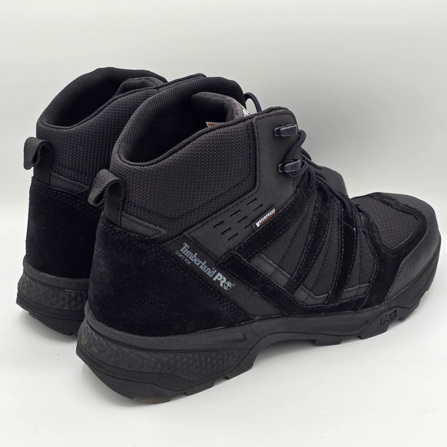 Timberland PRO Switchback LT WP Soft Toe Work Boots Black Men's 11.5 Wide