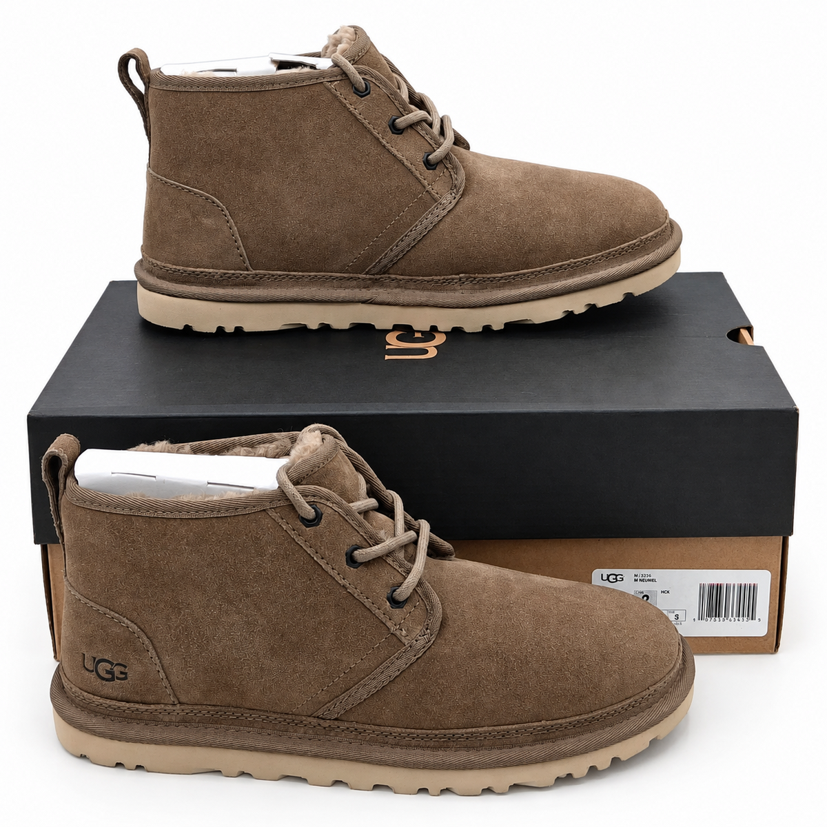 UGG Neumel Men's 8 EU 41 Hickory Brown Suede Chukka Ankle Boots 3236-HCK