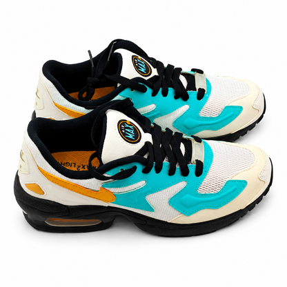 Nike Air Max2 Light Jaguars CJ7980-100 Running Shoes White Amber Rise Women's