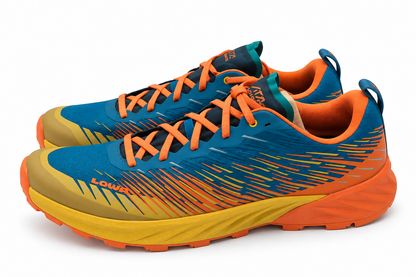 LOWA Amplux Men's US 11.5 Rust Petrol Trail Running Hiking Shoes 310695-4474