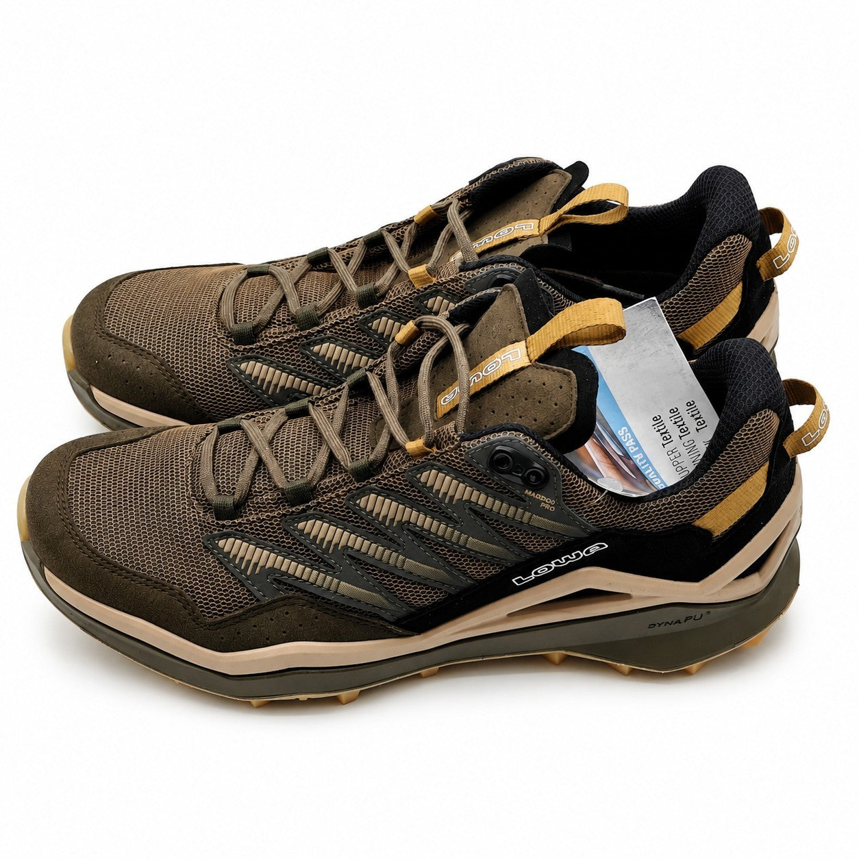 LOWA Maddox Pro Lo Men's 12 EU 46 Black Olive Fast Hiking Outdoor Trail Shoes