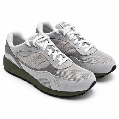 Saucony Shadow 6000 Grey Green Men's 10.5 Women's 12 Suede Sneakers S70441-81