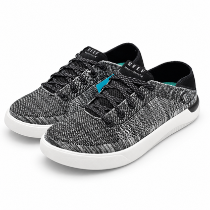 REEF Swellsole Neptune Mens Size 9 Charcoal Gray Knit Memory Foam Shoes CJ6016