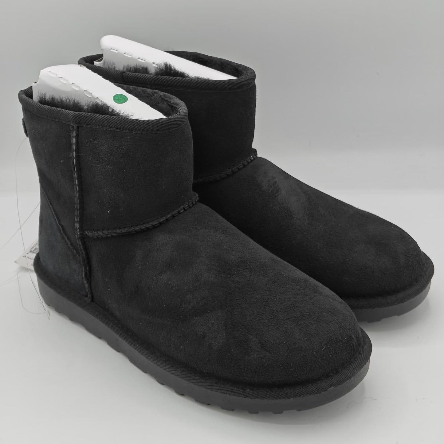 Kirkland Signature Women's Suede Shearling Winter Straight Edge Boot (Black)