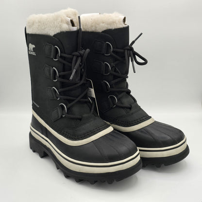 Sorel "CARIBOU" WP Men's Insulated Waterproof Snow Boot [Black/Stone] - NEW