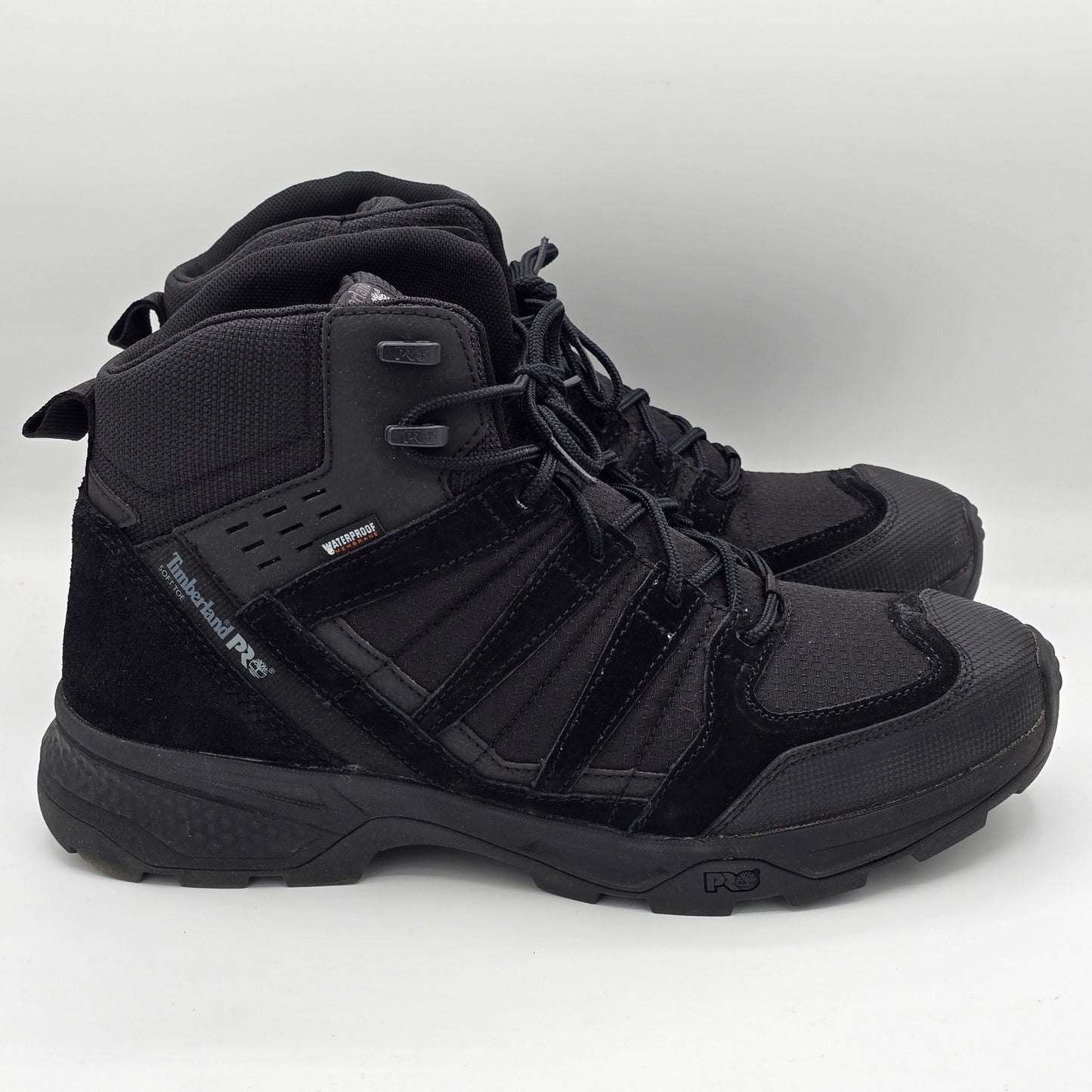 Timberland PRO Switchback LT WP Soft Toe Work Boots Black Men's 11.5 Wide
