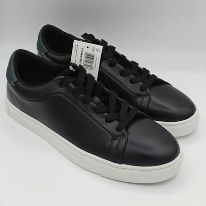 Ted Baker "Robberto" Men's Sophisticated Leather Sneaker (Black / Forest) NEW