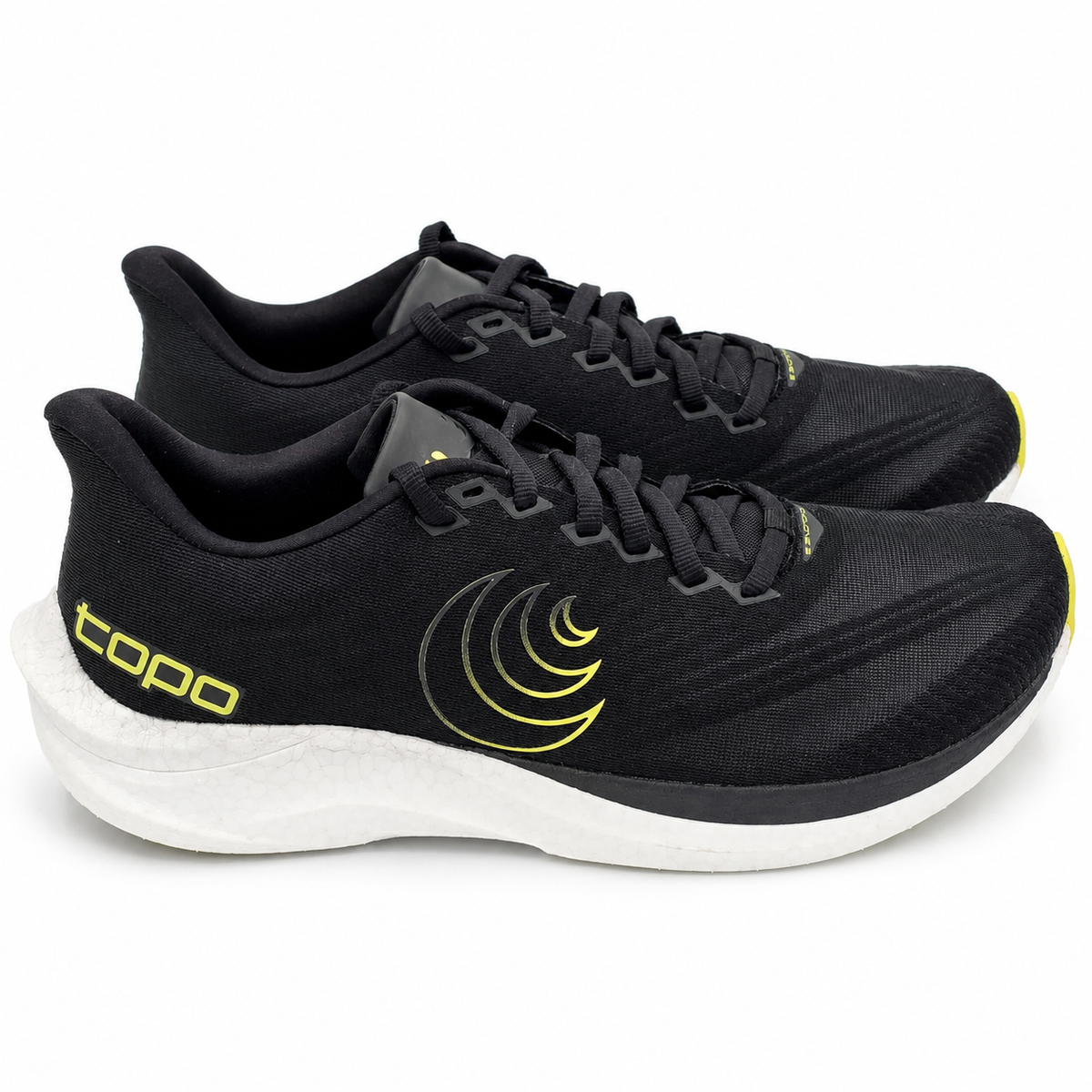 Topo Athletic Cyclone 3 Men's Size 9 Black/Lime Lightweight Road Running Shoes