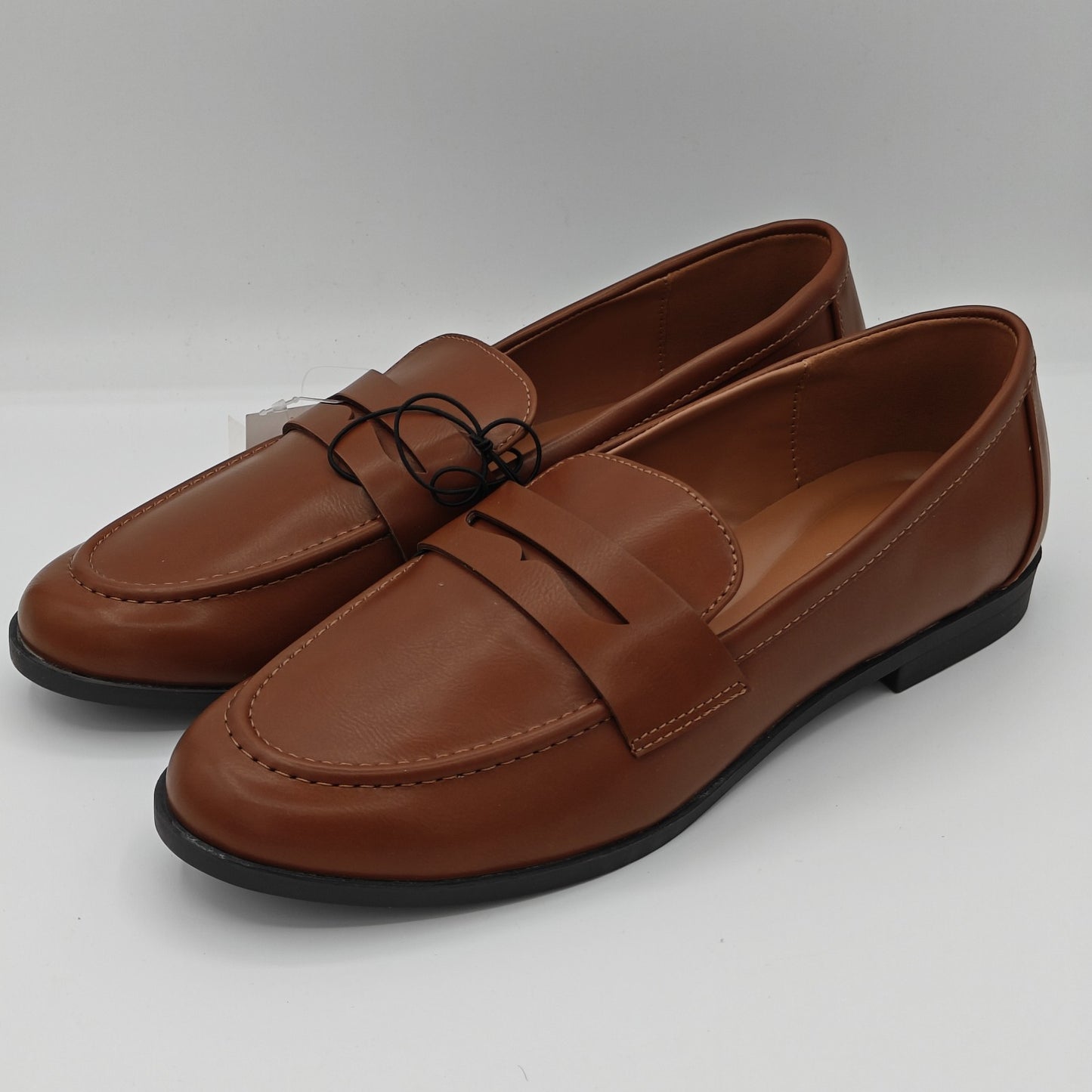 Kensie "Gitty" Women's Slip-On Penny Loafer w/Padded Footbed Black - Brown
