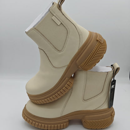 SOREL ONA AVE Chelsea Boot WP Women's Waterproof Leather Boot (Honey/Gum 16)
