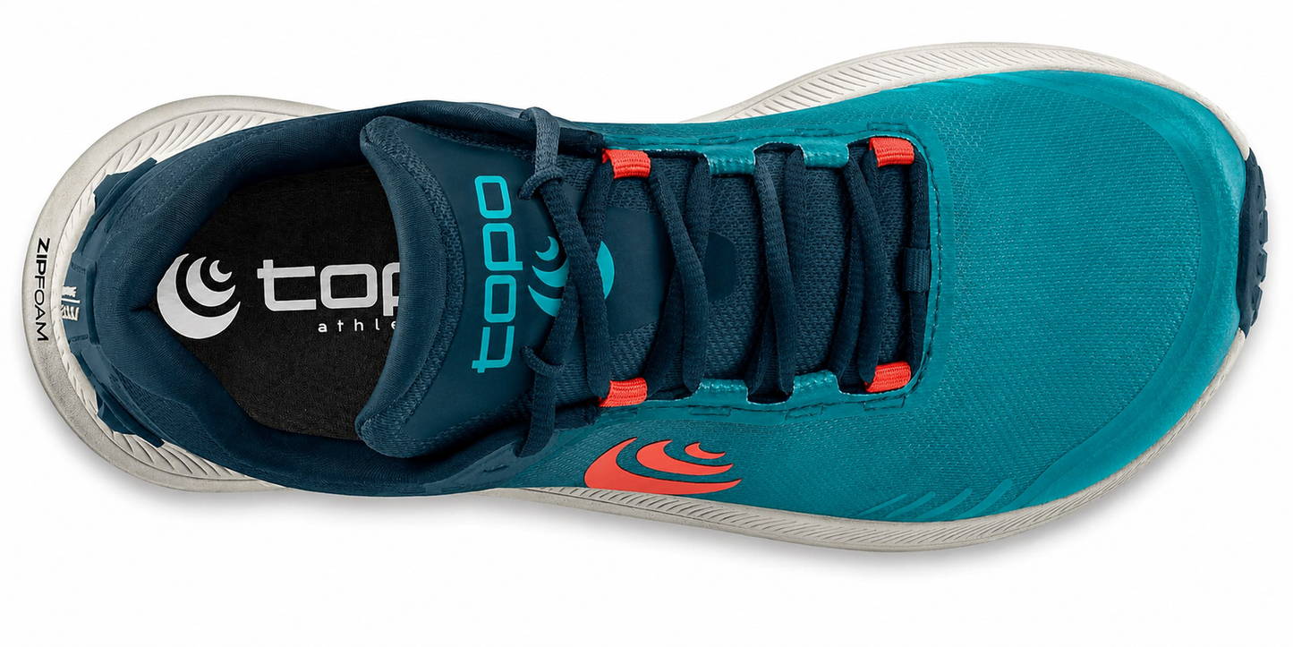 Topo Athletic MT-5 Men's Trail Running Shoes Blue Red Size 9