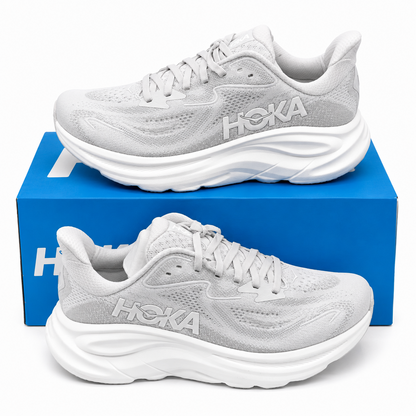 HOKA Clifton 10 Women's Running Shoes Cosmic Grey Stardust 1162031 Size 7.5