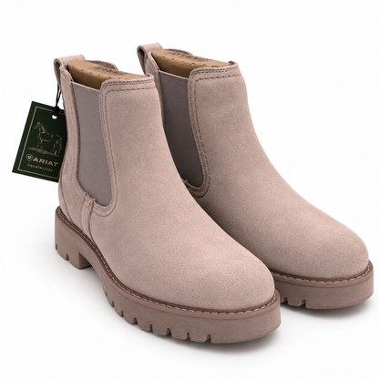 Ariat(R) Wexford Lug Chelsea Boots Dusty Rose Waterproof Women's Pick Size New