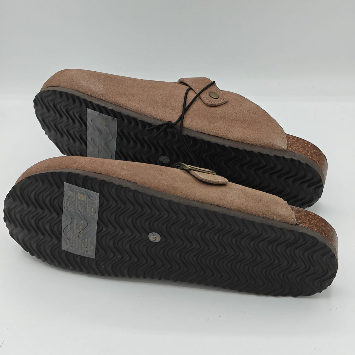 Khombu Damian Mule Slippers Men's Suede Clog Comfort Taup Boston Style Pick Size