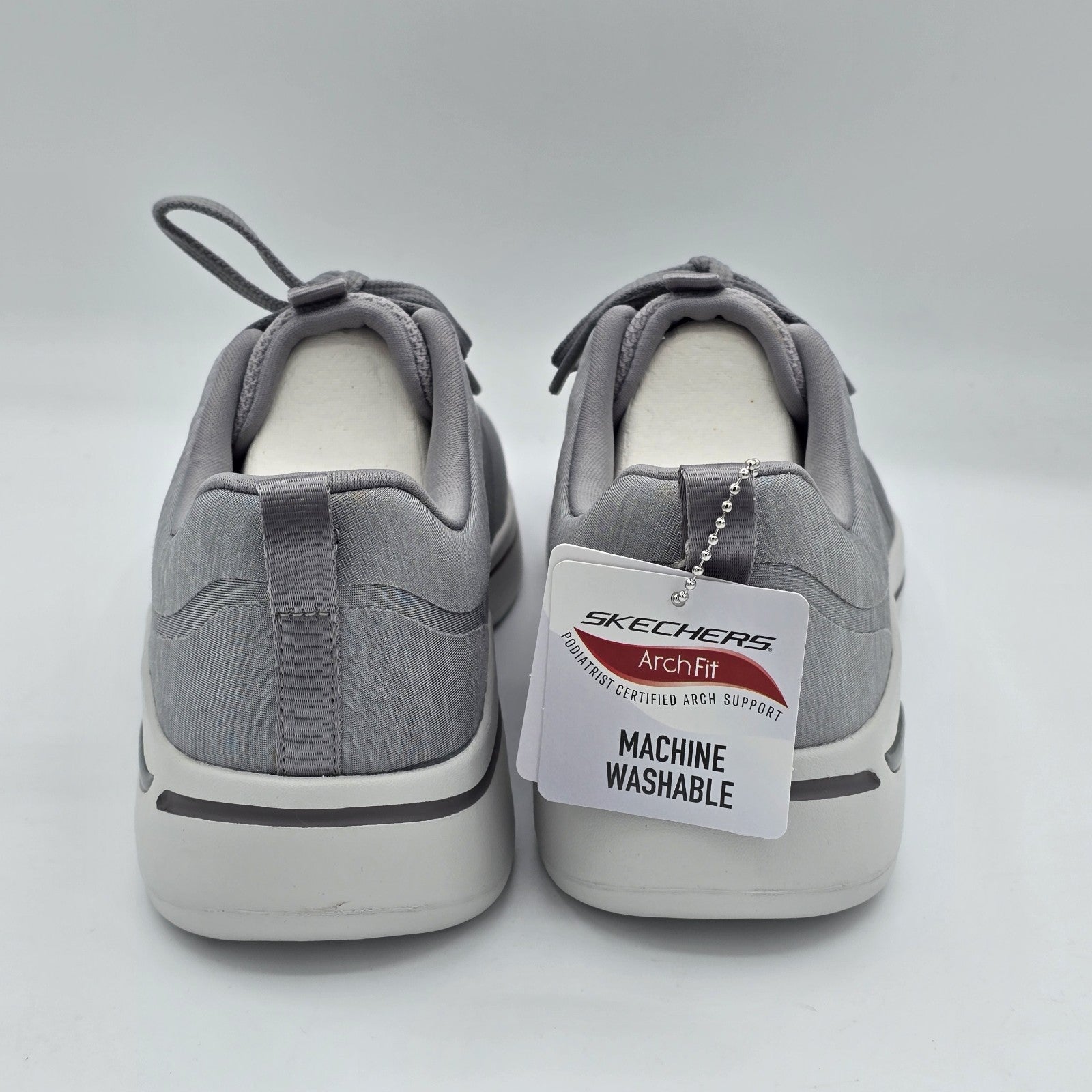 Skechers Go Walk Arch Fit Sneakers Women's Gray Walking Shoes 124485 7.5