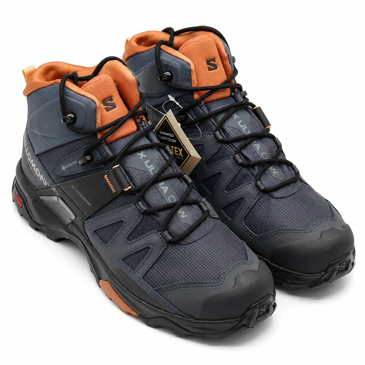 Salomon X Ultra 4 Mid GTX Women's 11 Gore-Tex Waterproof Hiking Boots Gray 41295