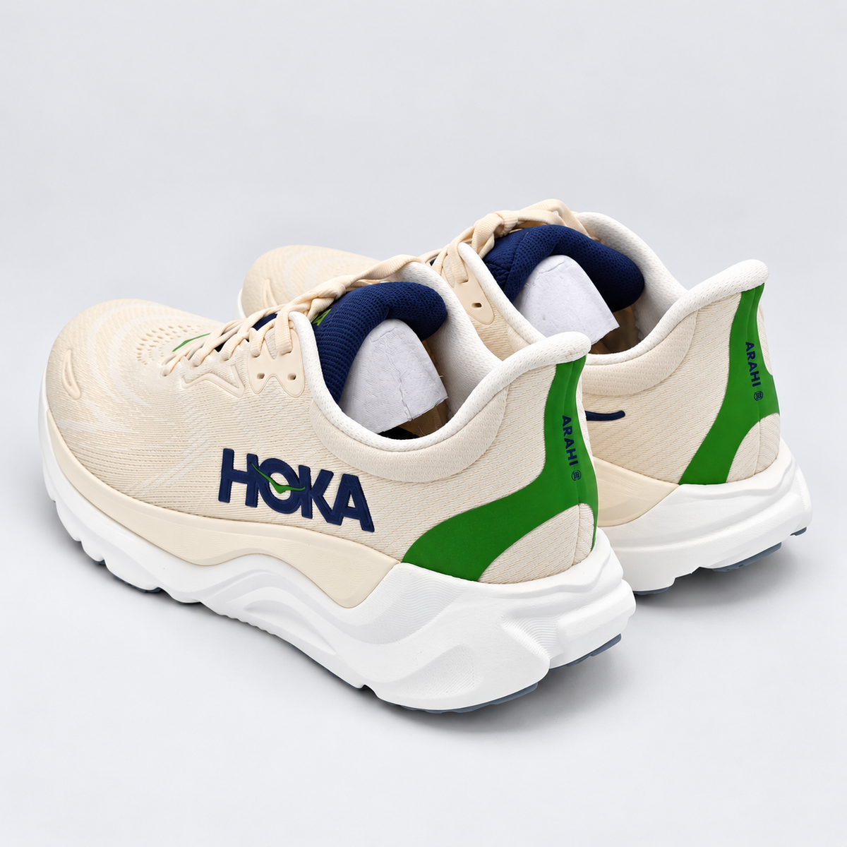 HOKA Arahi 8 Men's 10 D Alabaster Birch H-Frame Stability Road Running Shoes