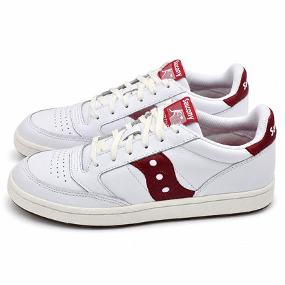 Saucony Jazz Court White Red Women's 9.5 Men's 8 Leather Sneakers S70555-6