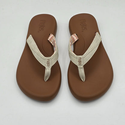 Flojos Flip Flops Women's Memory Foam Arch Support Sandals Black White Pick Size