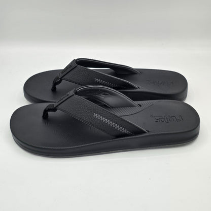 Flojos Flip Flops Men's Water Resistant Memory Foam Sandals Black Pick Size