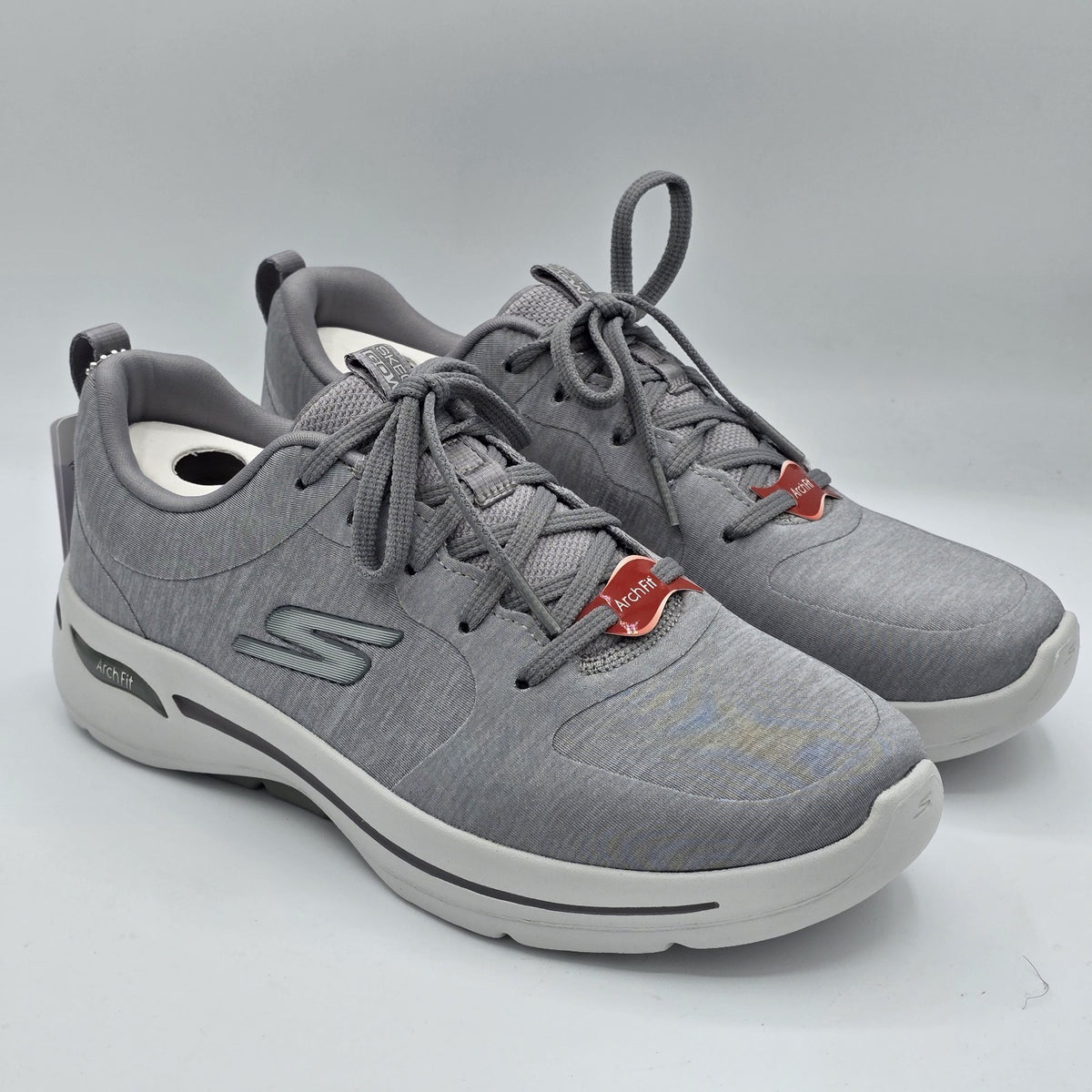 Skechers Go Walk Arch Fit Sneakers Women's Gray Walking Shoes 124485 7.5