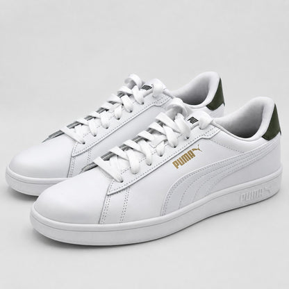 PUMA Ace Court Shoe Men's 9 White Green Low Gravity Casual Athletic Sneakers