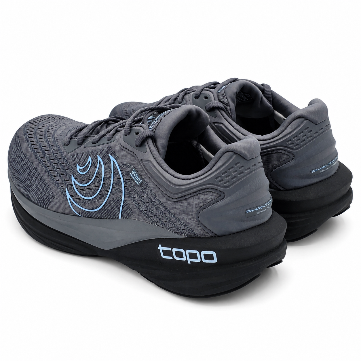 Topo Athletic Phantom 4 WP Women's Size 7 Grey Blue Waterproof Running Shoes