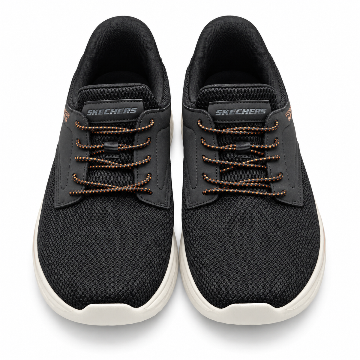 Skechers Swift Fit Mens Black Hands Free Memory Foam Walking Sneakers Pick Size