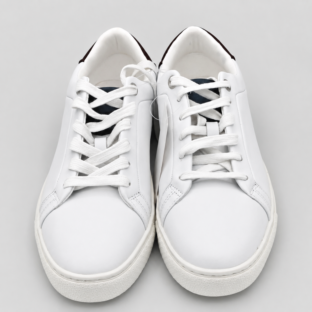 Ted Baker Robberto Men's Leather Low Top Sneakers White Dark Night Lace-Up