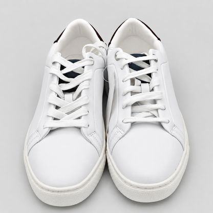 Ted Baker Robberto Men's Leather Low Top Sneakers White Dark Night Lace-Up