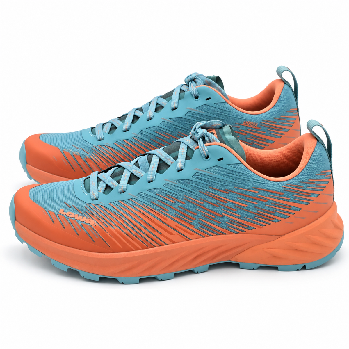 LOWA Amplux WS Women's 9 Blue Orange Trail Running Shoes New No Box