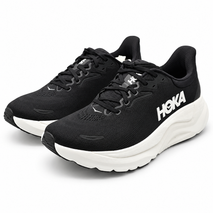 HOKA Arahi 8 Men's 9.5 D Black White H-Frame Stability Mesh Road Running Shoes