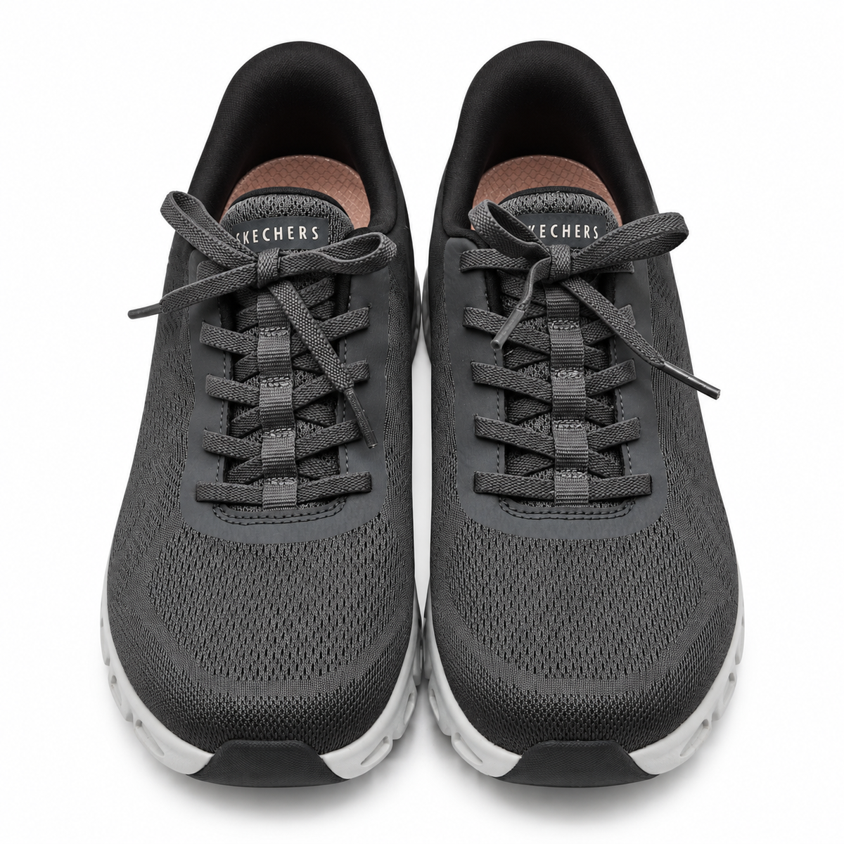 Skechers Swift Fit Womens Black Hands Free Glide-Step Walking Sneakers Pick Size