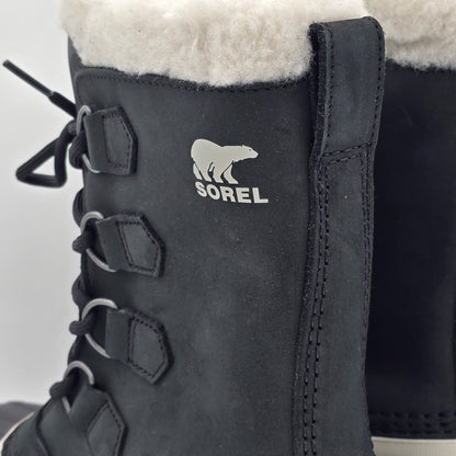Sorel "CARIBOU" WP Men's Insulated Waterproof Snow Boot [Black/Stone] - NEW