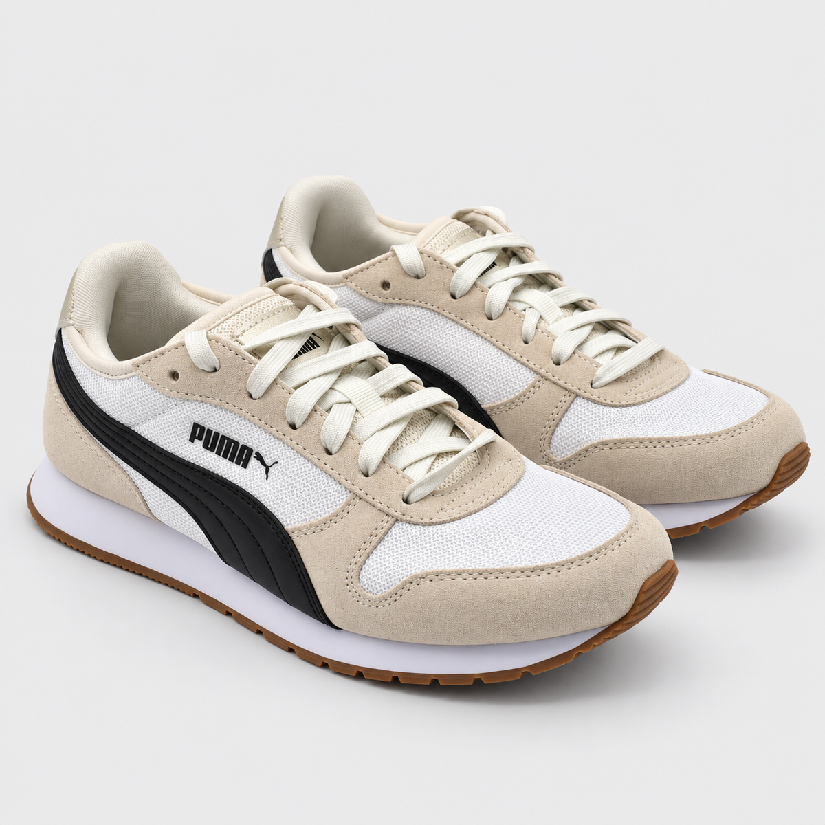 PUMA Women's Jogger Cream Black Retro Casual Walking Sneakers Pick Size 407212