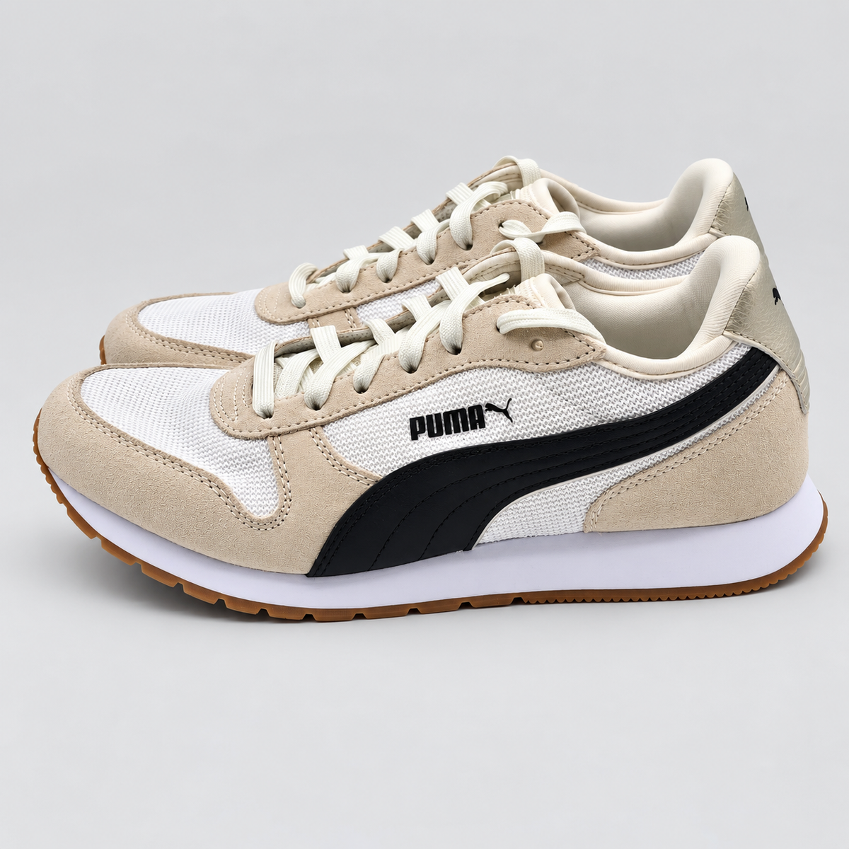 PUMA Women's Jogger Cream Black Retro Casual Walking Sneakers Pick Size 407212