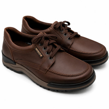 Mephisto Charles Dark Brown Grizzly Leather Derby Shoes Men's US 10 EU 44