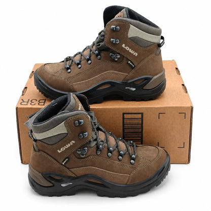 LOWA Renegade GTX Mid WS Women's 7 EU38 Gore-Tex Waterproof Brown Hiking Boots
