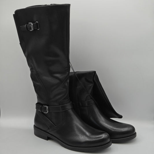 Baretraps Cassidy Faux Leather Women's Riding Boot BLACK PICK SIZE