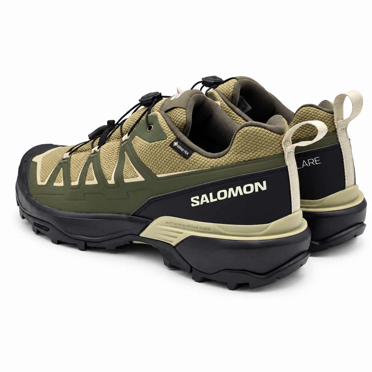Salomon X Ultra Flare GTX Mens US 12 Olive Gore Tex Waterproof Hiking Shoes