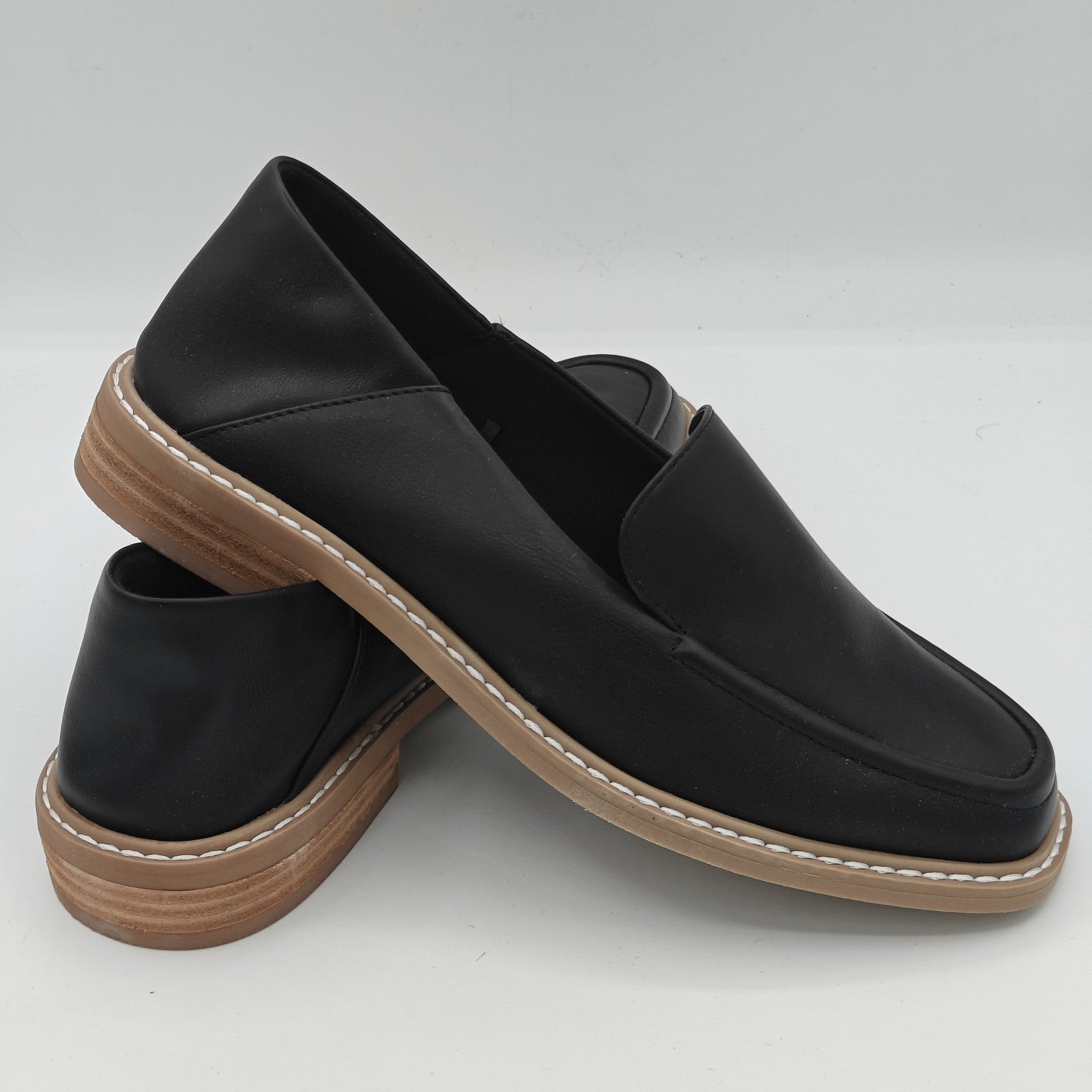 dv by Dolce Vita "Flirty" Women's Super Soft Loafer with Block Heel (Black) NEW