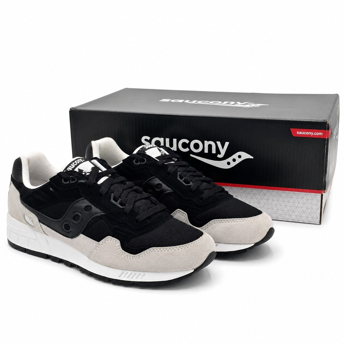 Saucony Shadow 5000 Black Grey Sneakers Men's 7.5 Women's 9 S70665-76 Retro
