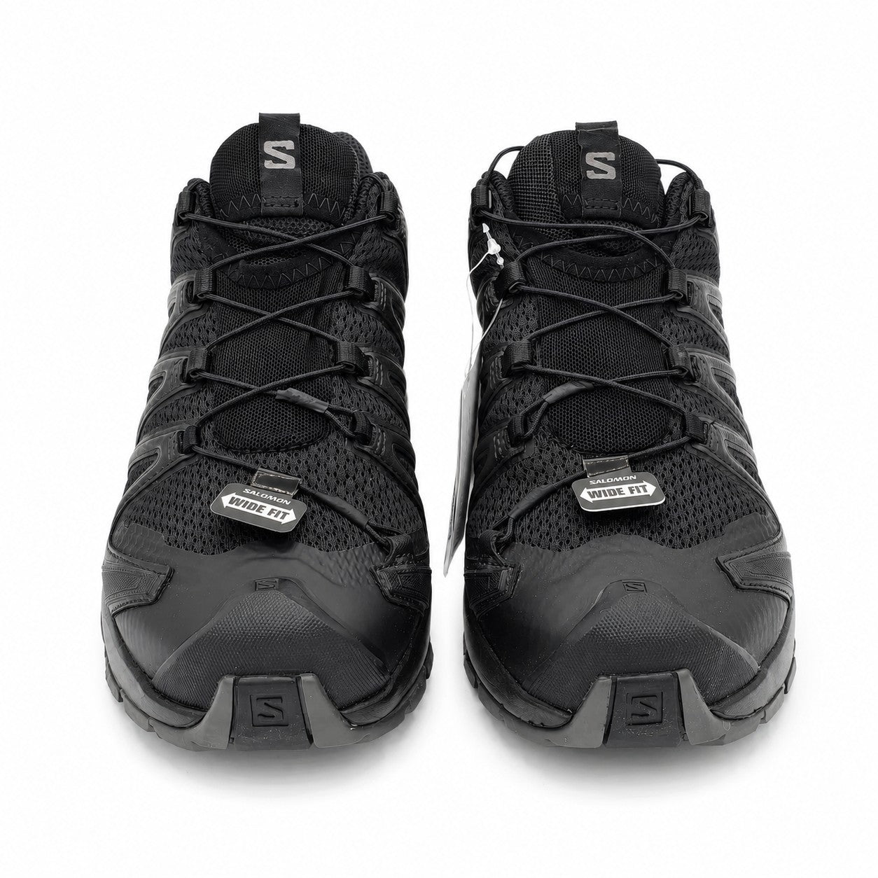 Salomon XA Pro 3D V8 Wide Men's 9.5 Black Trail Running Hiking Shoes Quicklace
